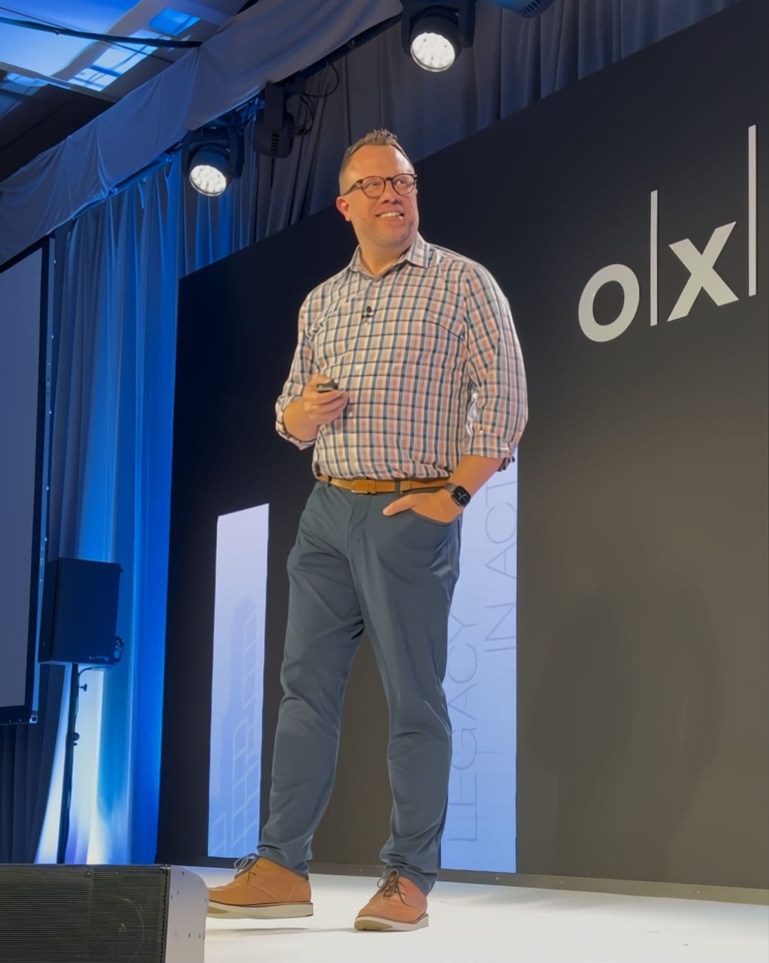 Jeff Schacher presenting at Oxford Properties